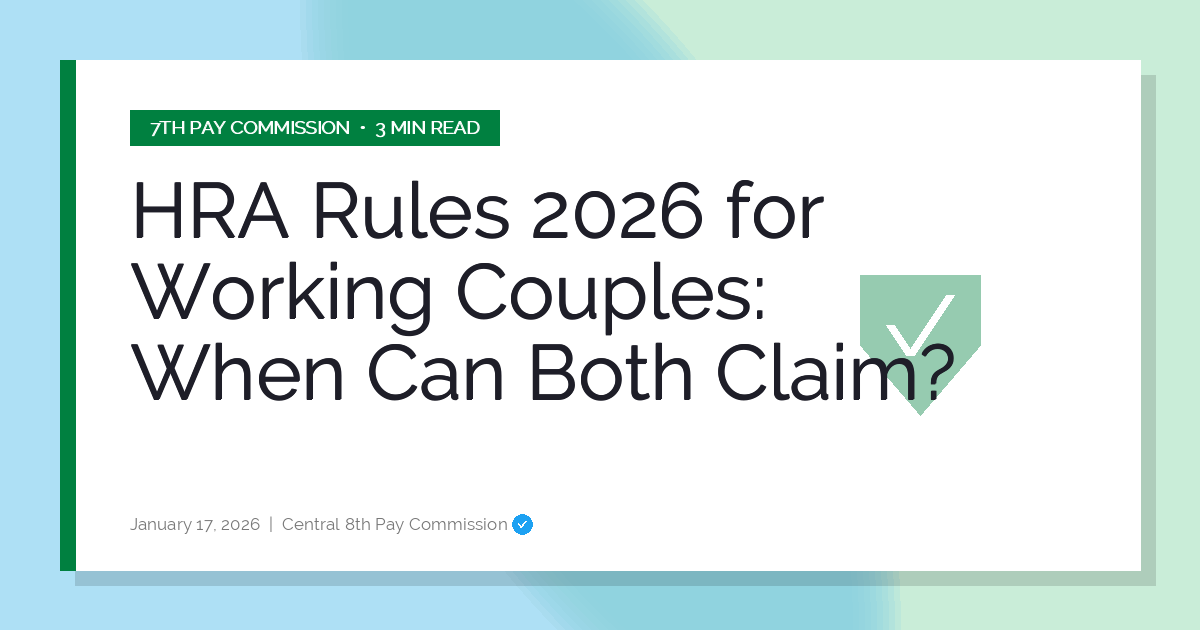 HRA Rules 2026 for Working Couples: When Can Both Claim?